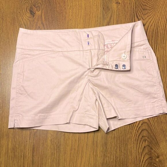 🌹 Calvin Klein🌹 Light Pink Shorts With CK Logo Hardware - Picture 3 of 5